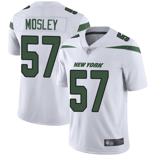 New York Jets Limited White Youth C.J. Mosley Road Jersey NFL Football #57 Vapor Untouchable->youth nfl jersey->Youth Jersey